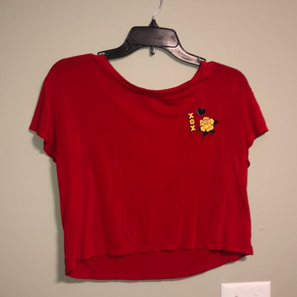 XOX Rose Red Crop Top